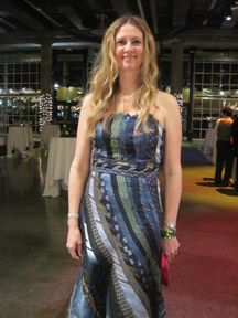 dress from upcycled ties
